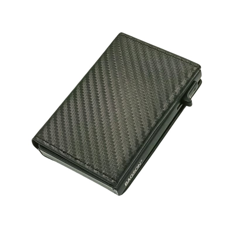 BAGSON - Billetera Tarjetero RFID con Gatillo y Cierre Imantado BAGSON
