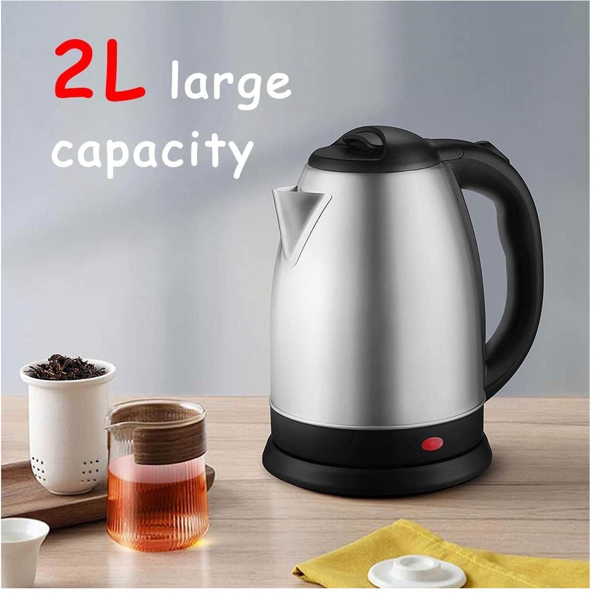 OEM - Hervidor de agua eléctrico de acero inoxidable 2L 2000W