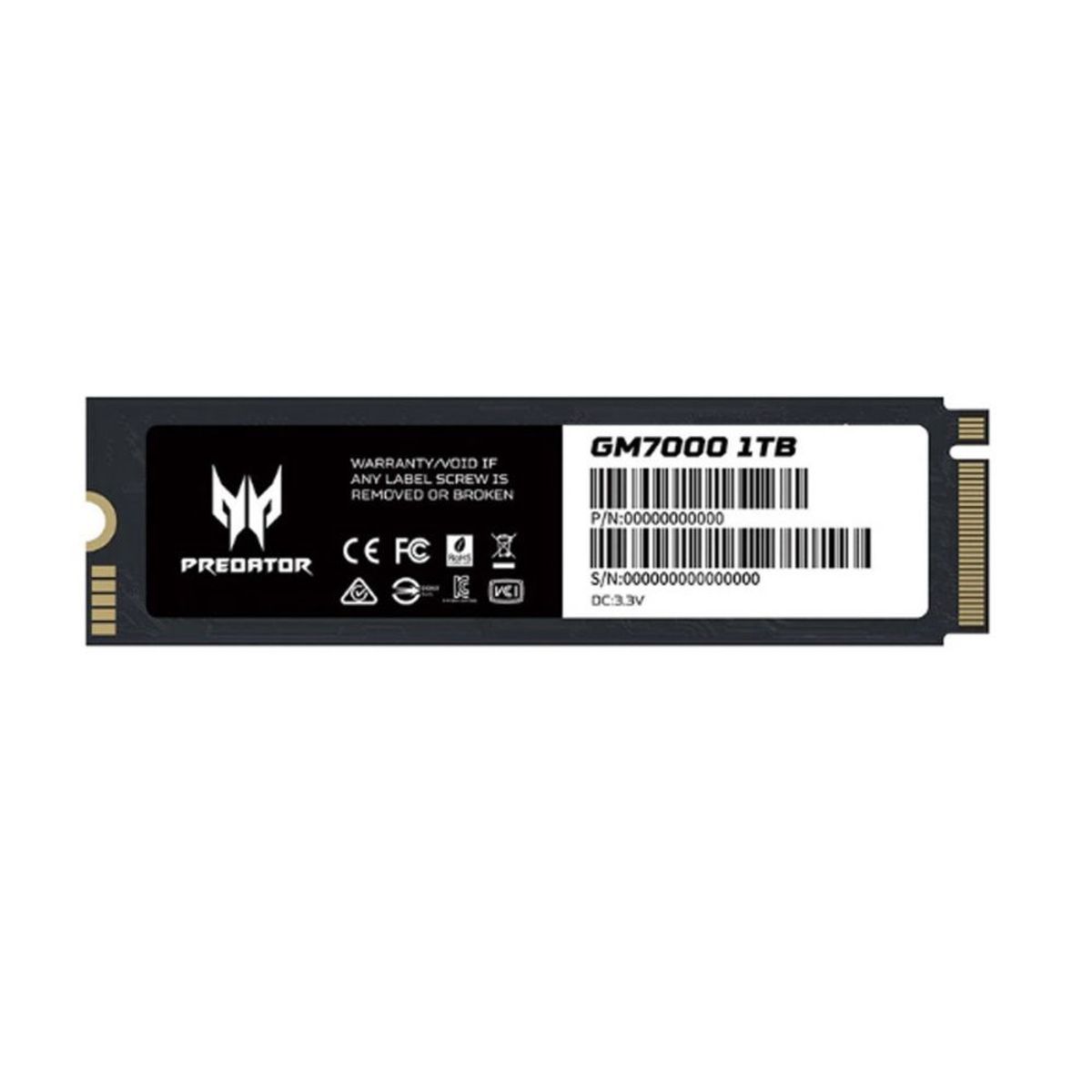 PREDATOR - Disco SSD PREDATOR GM7000 1TB M2 NVME 1.4