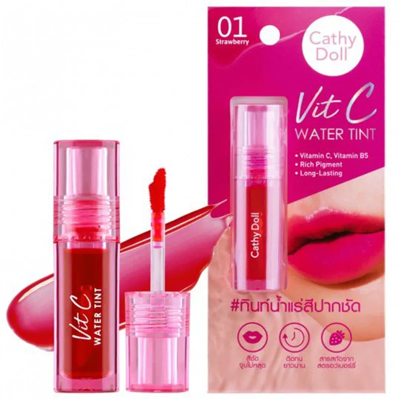 CATHY DOLL - CATHY DOLL VIT C WATER TINT 2.7G 01 STRAWBERRY