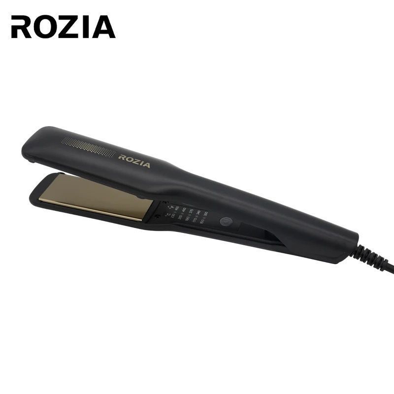 GENERICO - Plancha Rozia Para Cabello Placa Cerámica Profesional  Negra