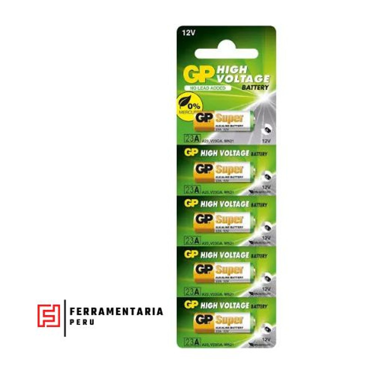 GENERICO - PACK 10 PILAS ALCALINA 27A GP Super 12V