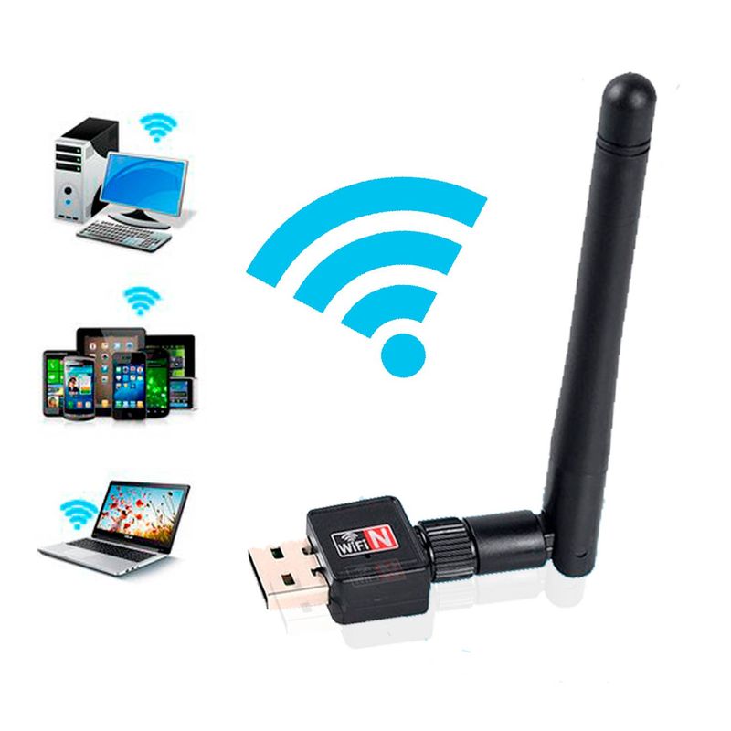 GENERICO - Antena Receptor Inalámbrico de Wifi Usb 1200 Mbps Usb 2.0