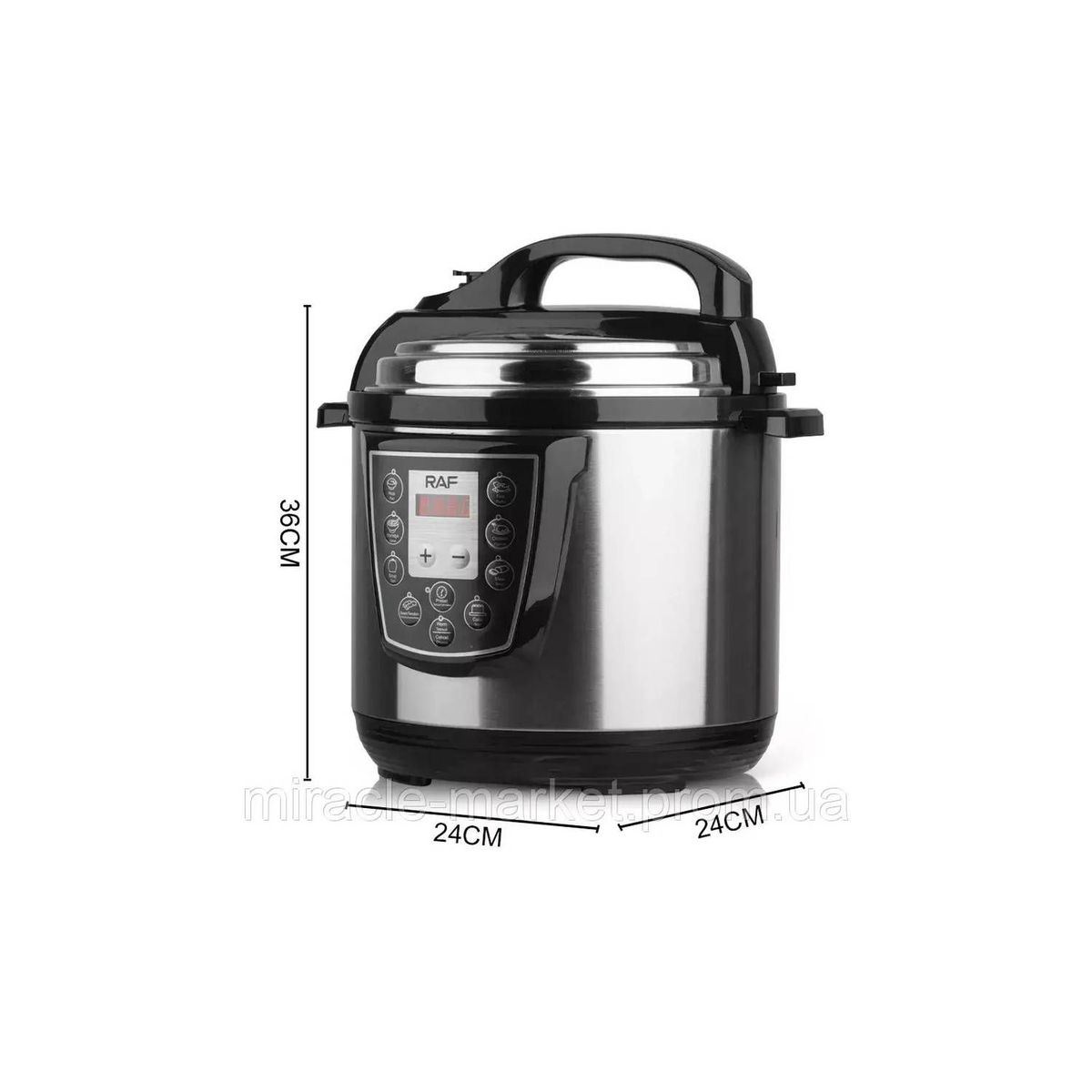 GENERICO - Olla Arrocera a Presión 6L de Acero Antiadherente RAF