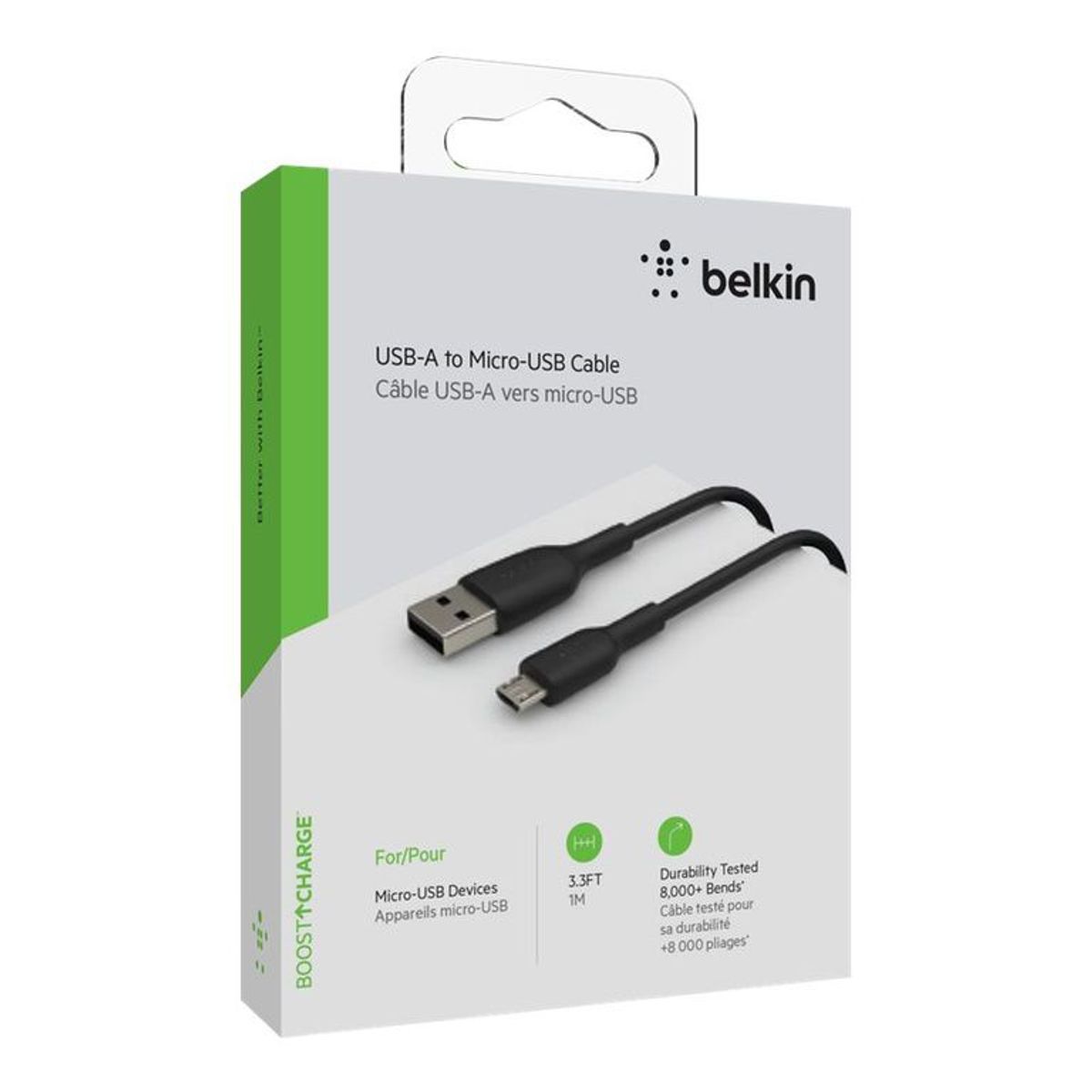 BELKIN - Cable usb a micro usb tipo b - belkin negro