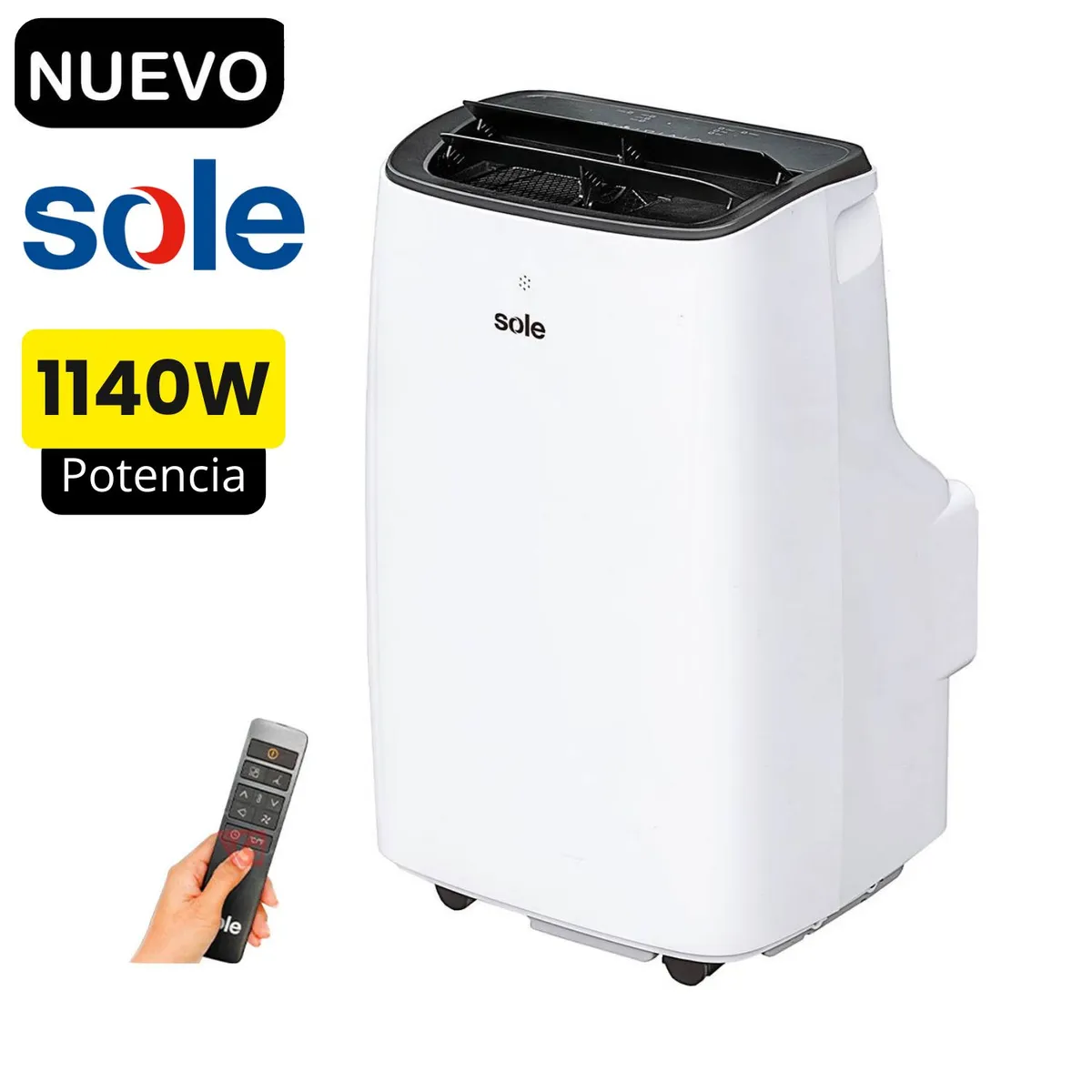 SOLE - Aire Acondicionado Portátil SOLE SOLAIR011 Blanco