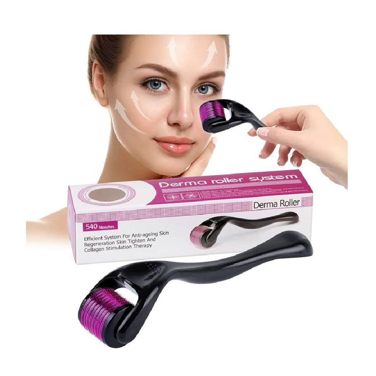GENERICO - DERMA ROLLER - 540 AGUJAS DE TITANIO 1.50 mm