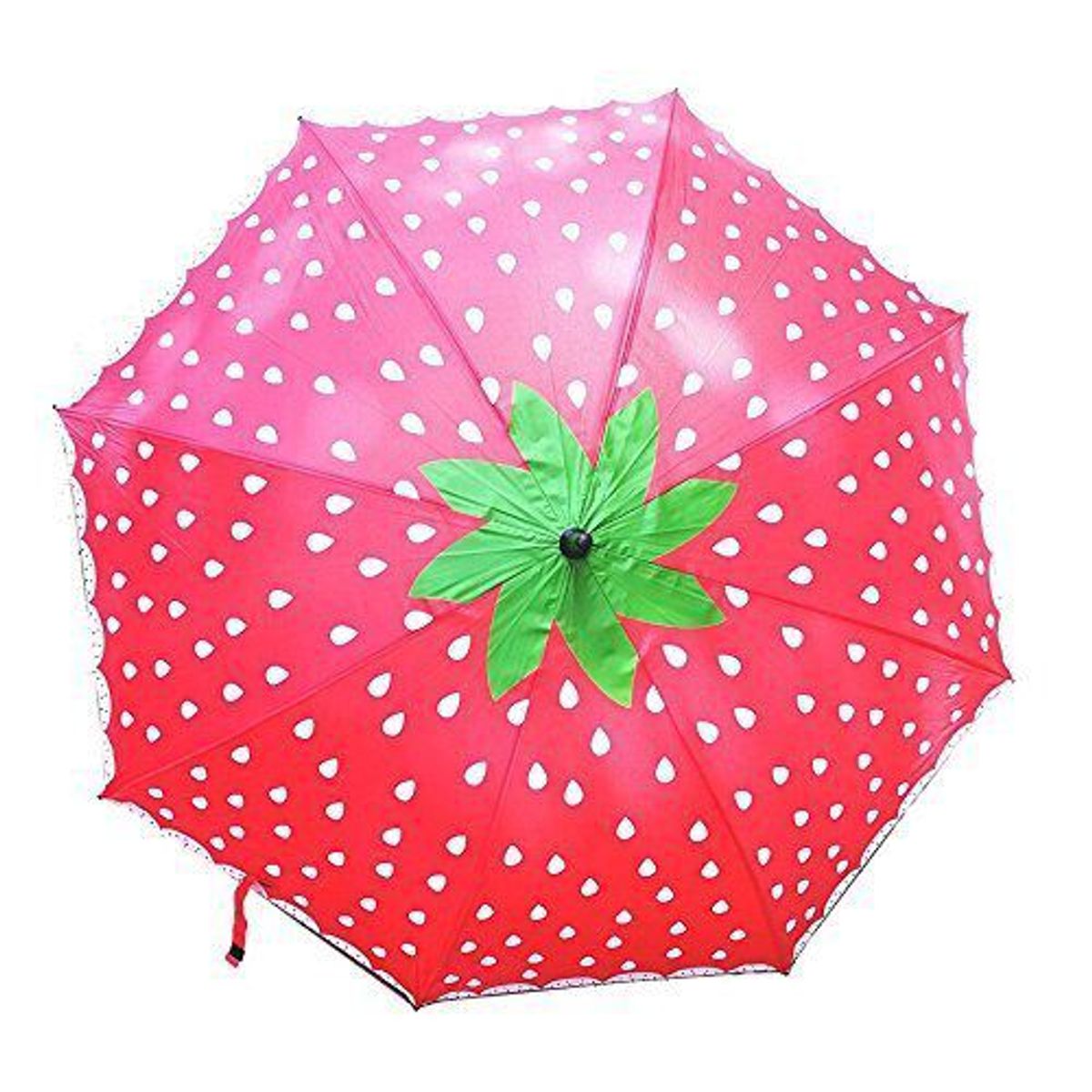GENERICO - Paraguas transparente con diseño de frutas  para niños