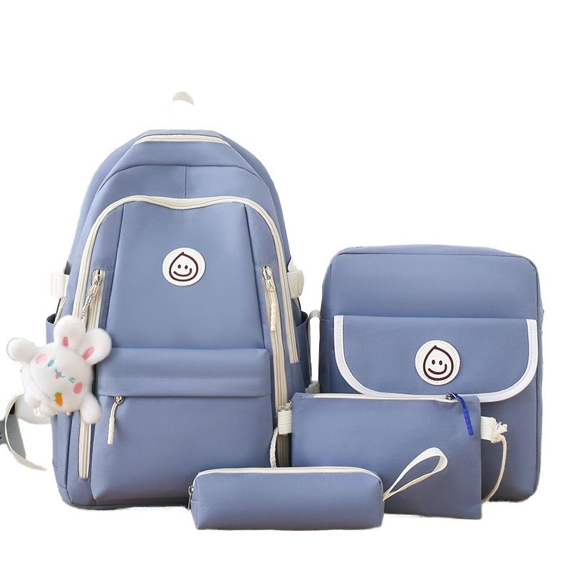 BLWOENS - Mochila de anime para estudiantes- 4 piezas