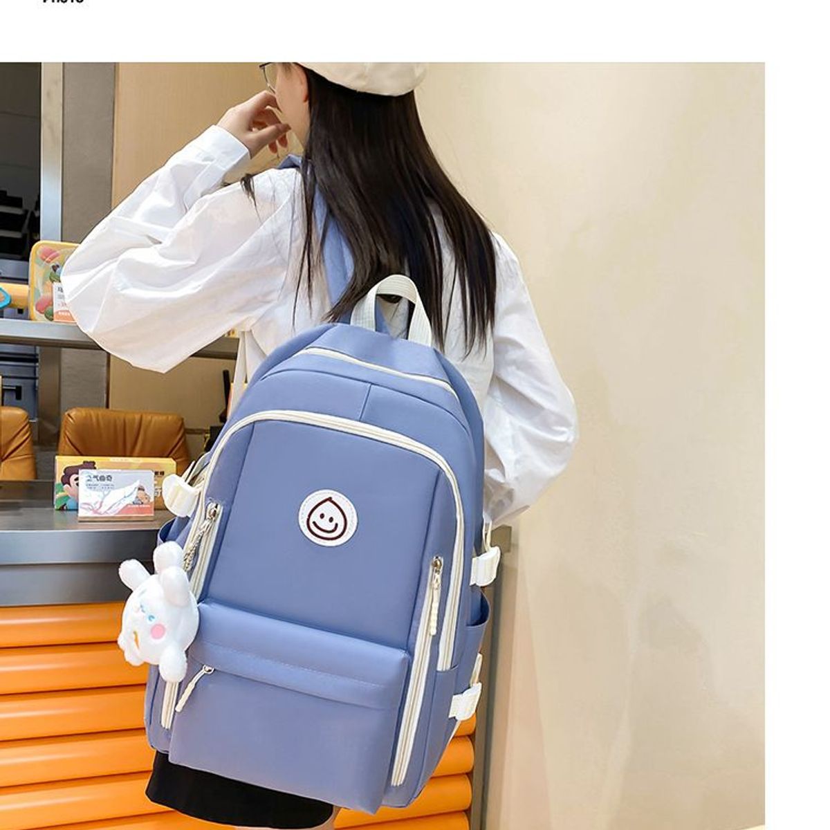 BLWOENS - Mochila de anime para estudiantes- 4 piezas