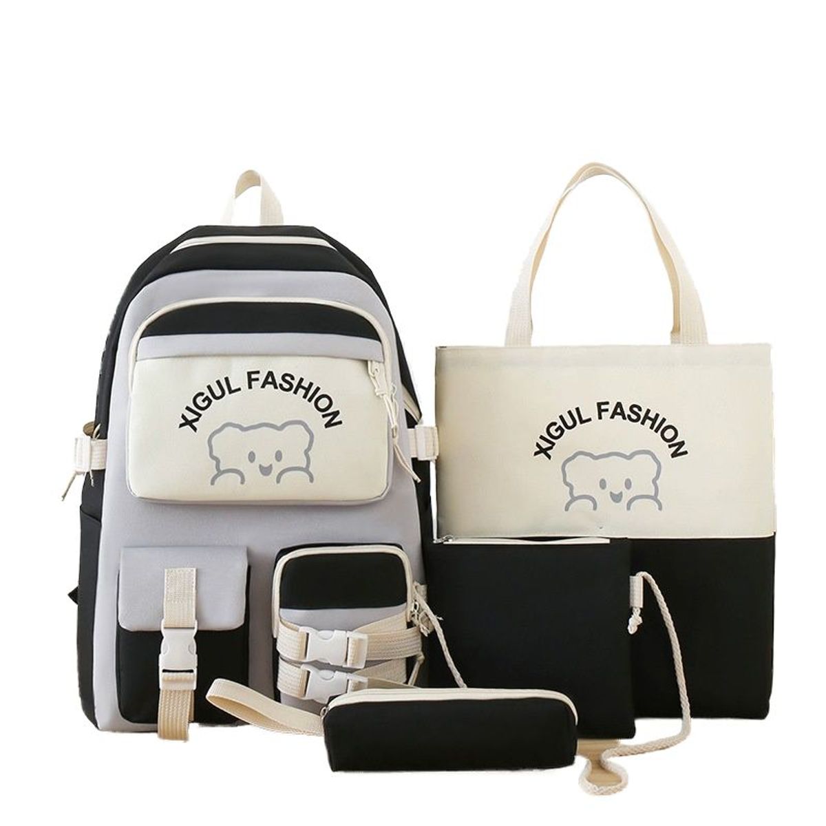 BLWOENS - Mochila de anime para estudiantes- 4 piezas