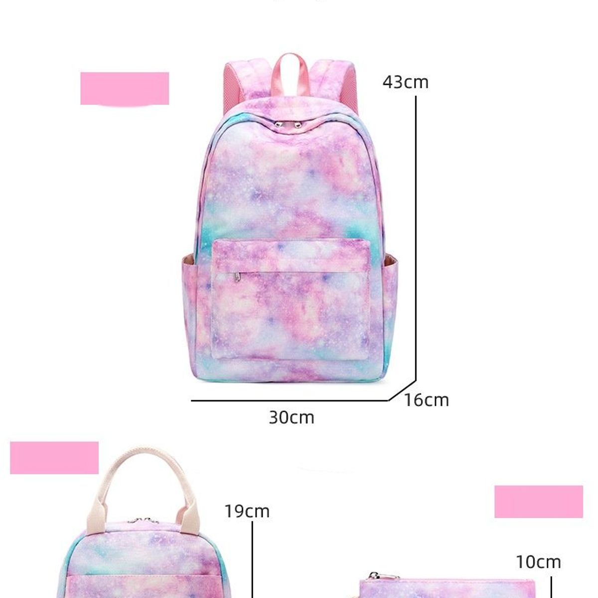 BLWOENS - Mochila de anime para estudiantes- 3 piezas