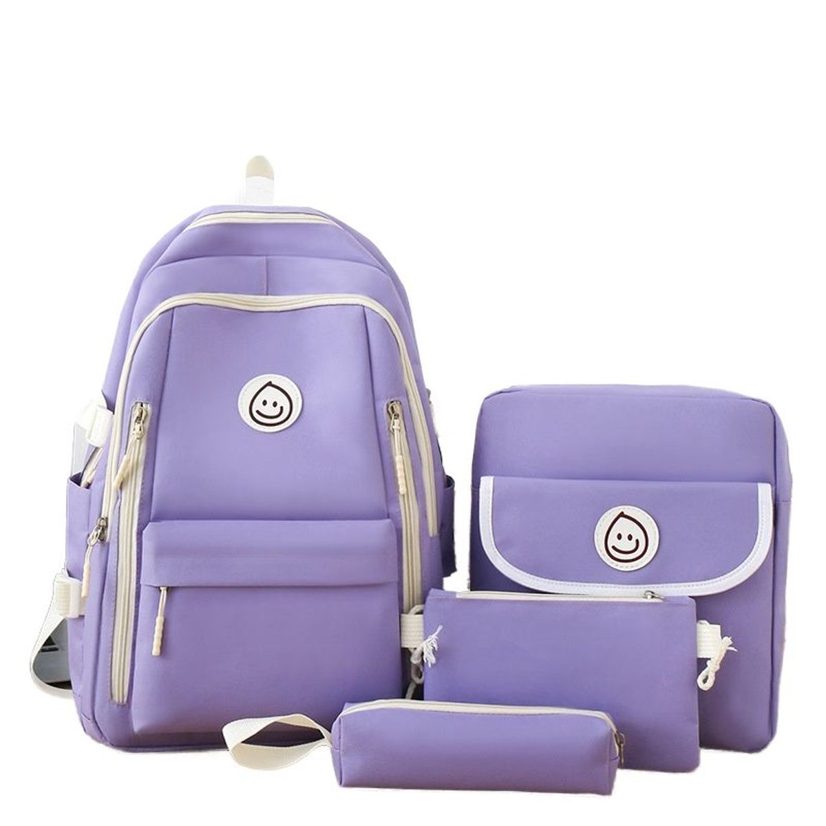 BLWOENS - Mochila de anime para estudiantes- 4 piezas