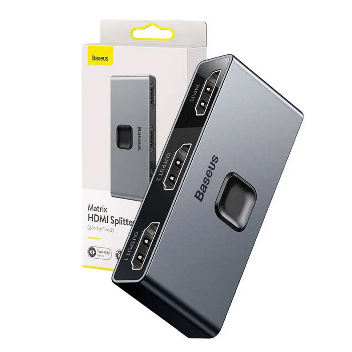 BASEUS - Switch Hdmi 4k Selector 3 Puertos - Pc Laptop Consola Tv - Baseus