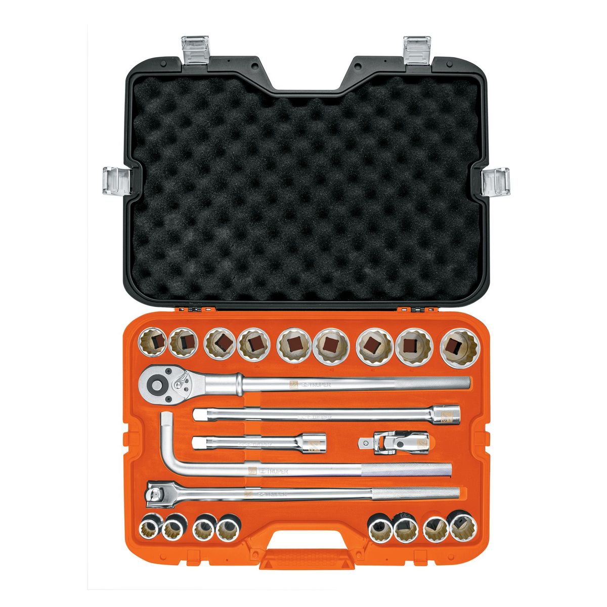 TRUPER - Juego de 23 herramientas encastre 3/4" mm para mecanico Truper