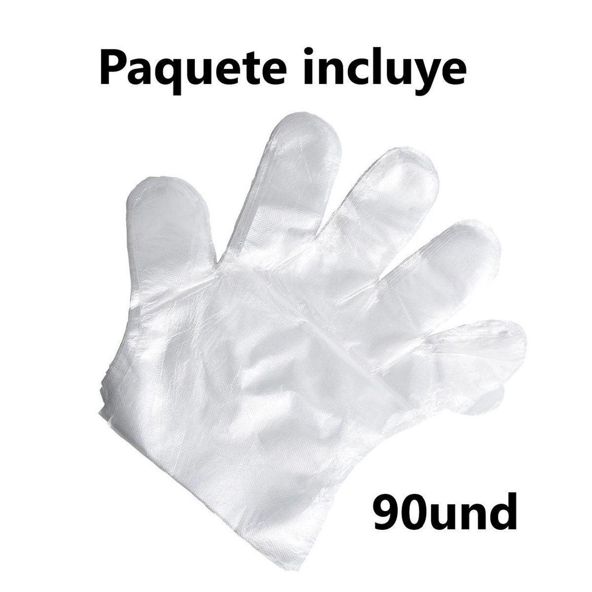 GENERICO - KIT Paquete 90 Guantes transparentes para cocina y limpieza
