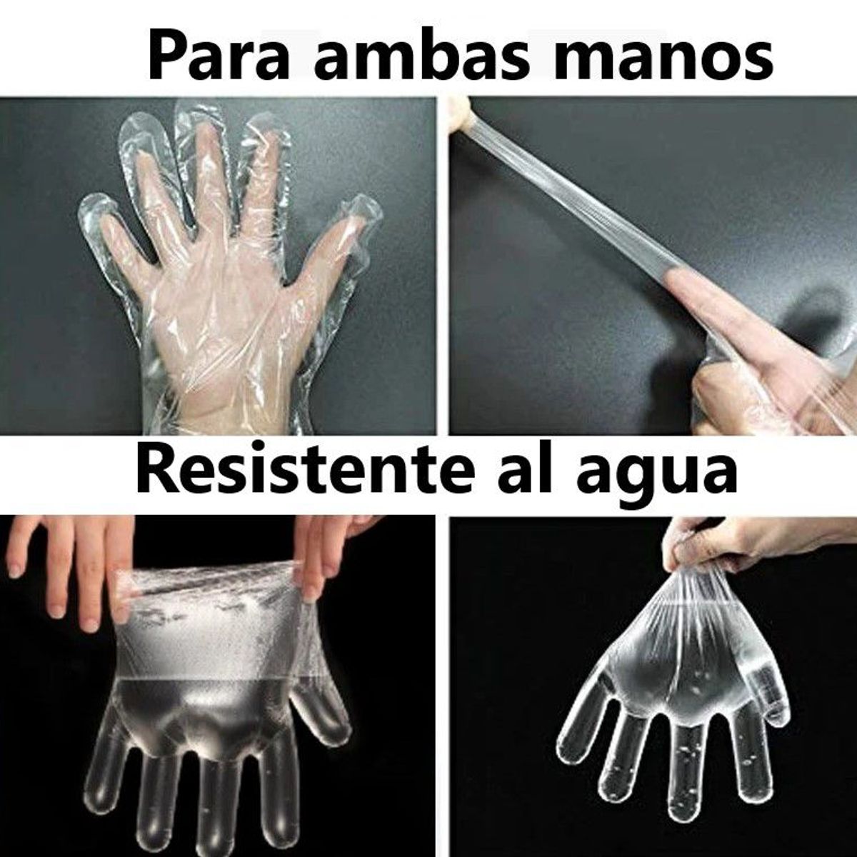 GENERICO - KIT Paquete 90 Guantes transparentes para cocina y limpieza