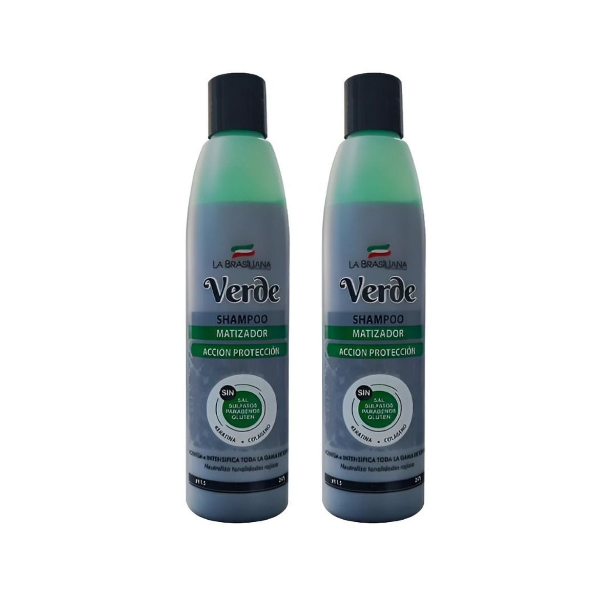 LA BRASILIANA - Shampoo Matizador Verde La Brasiliana 250Ml x 2Unids