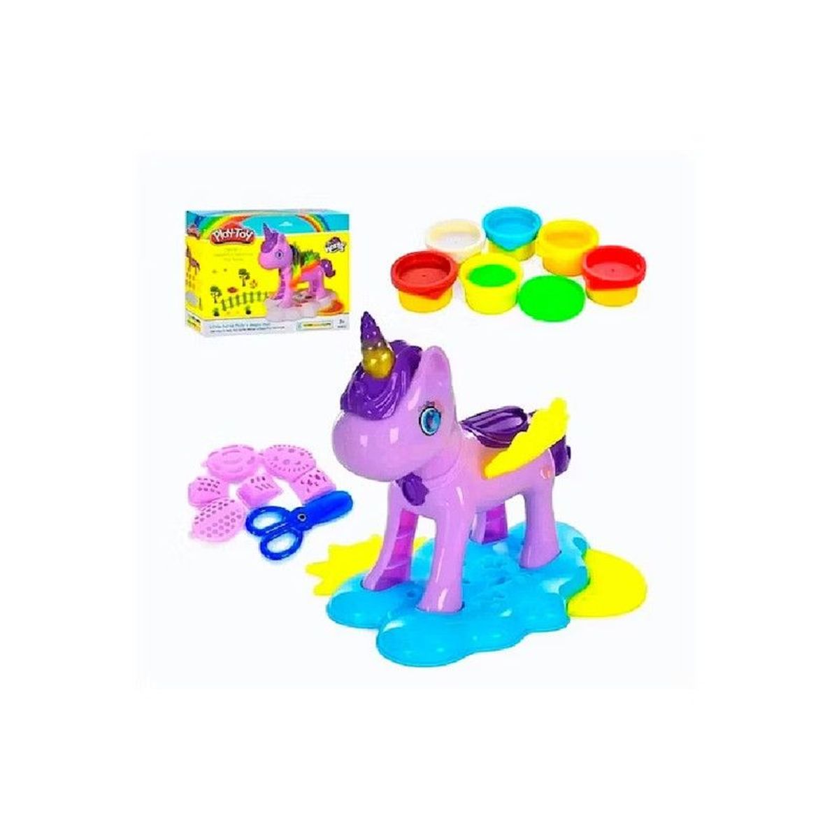 GENERICO - Juego SET de Unicornio de Plastilina Moldeable