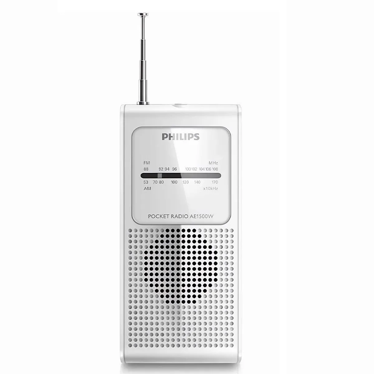 PHILIPS - Radio Portátil a Pilas  Retro PHILIPS AM/FM - Blanco
