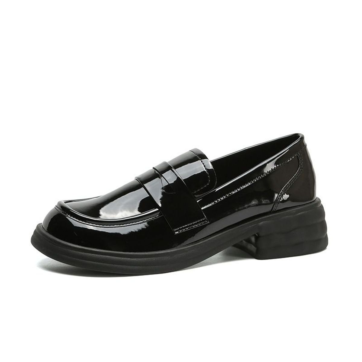 VATYERTY - Mocasines retro sencillos de charol para Mujer