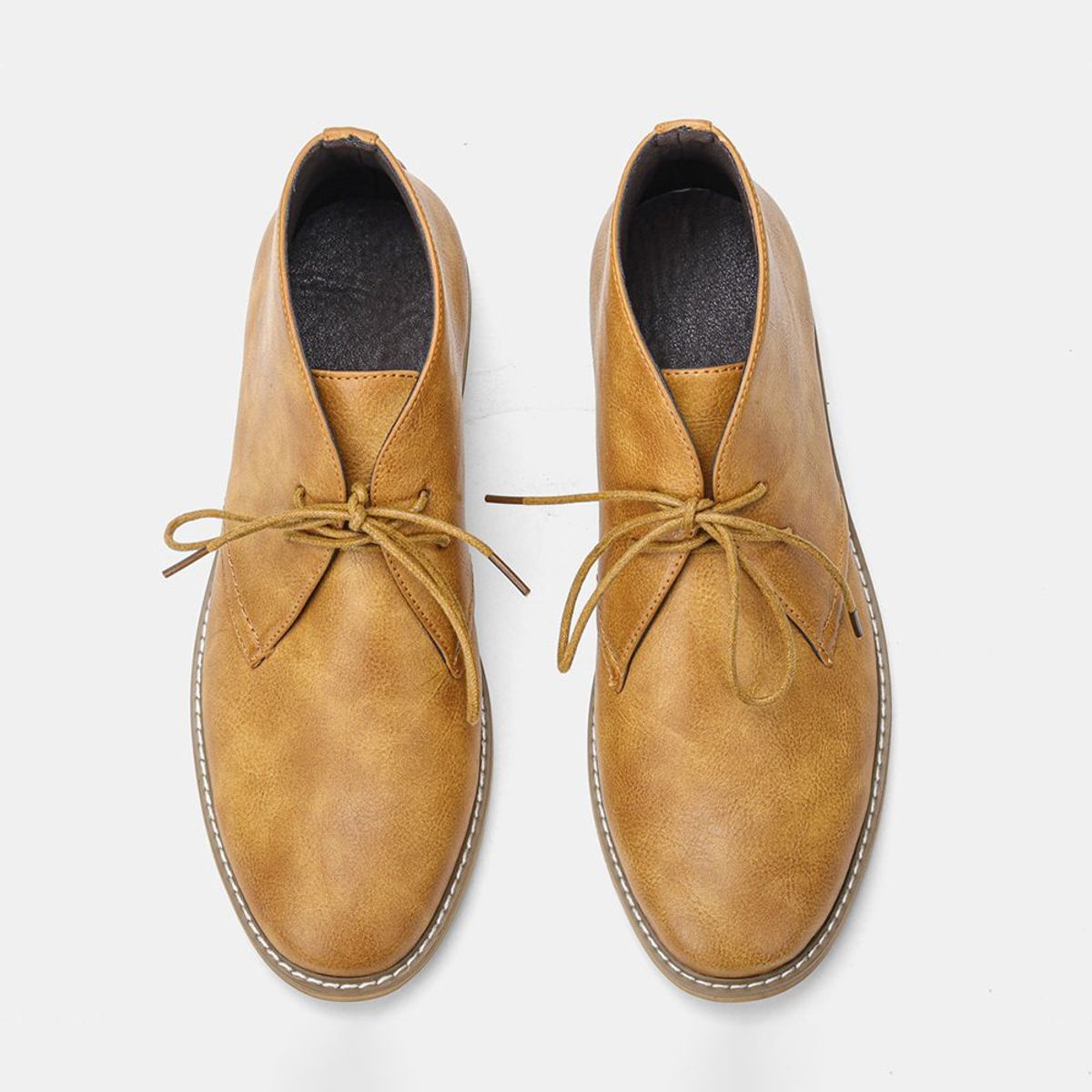 VATYERTY - Botas formales de cuero PU para hombre