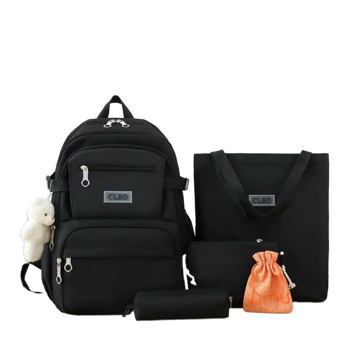 BLWOENS - Mochila de anime para estudiantes- 4 piezas