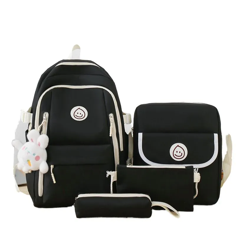 BLWOENS - Mochila de anime para estudiantes- 4 piezas