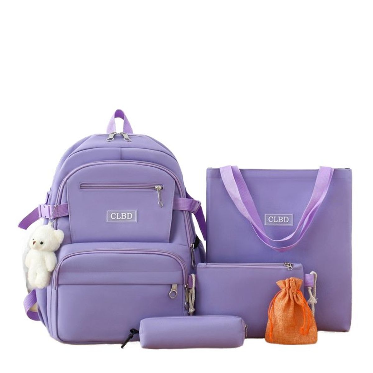 BLWOENS - Mochila de anime para estudiantes- 4 piezas