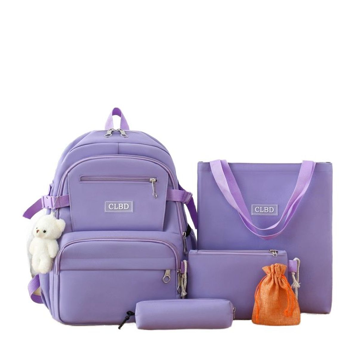 BLWOENS - Mochila de anime para estudiantes- 4 piezas