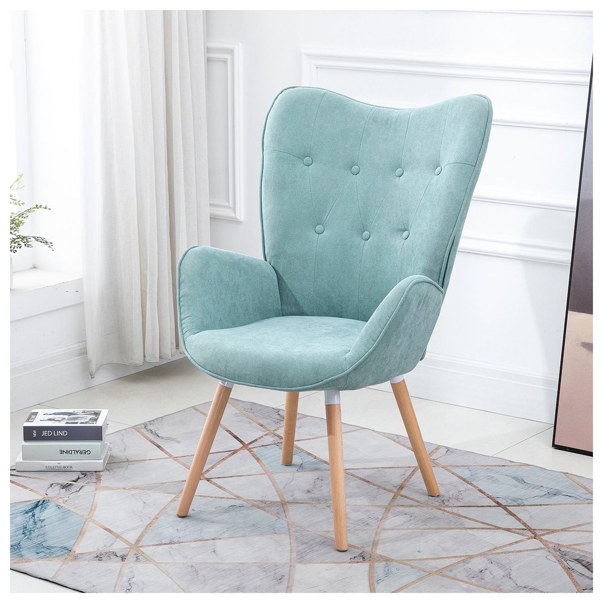 NOVAHUS - Butaca Kas Tela Celeste