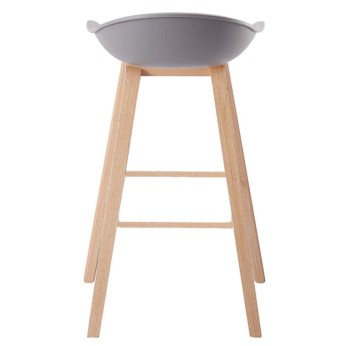 NOVAHUS - Set x 4 Bancos de Bar Nórdico Misuri Gris