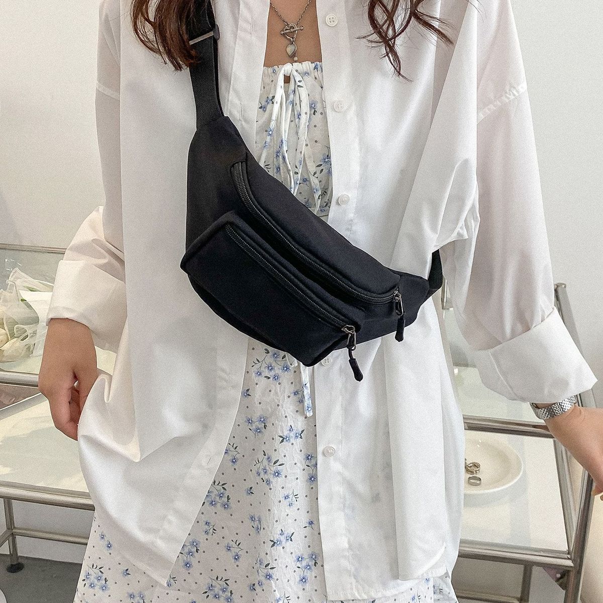 VATYERTY - Paquete De Cintura Minimalista Informal De Negocios Para Adolescentes