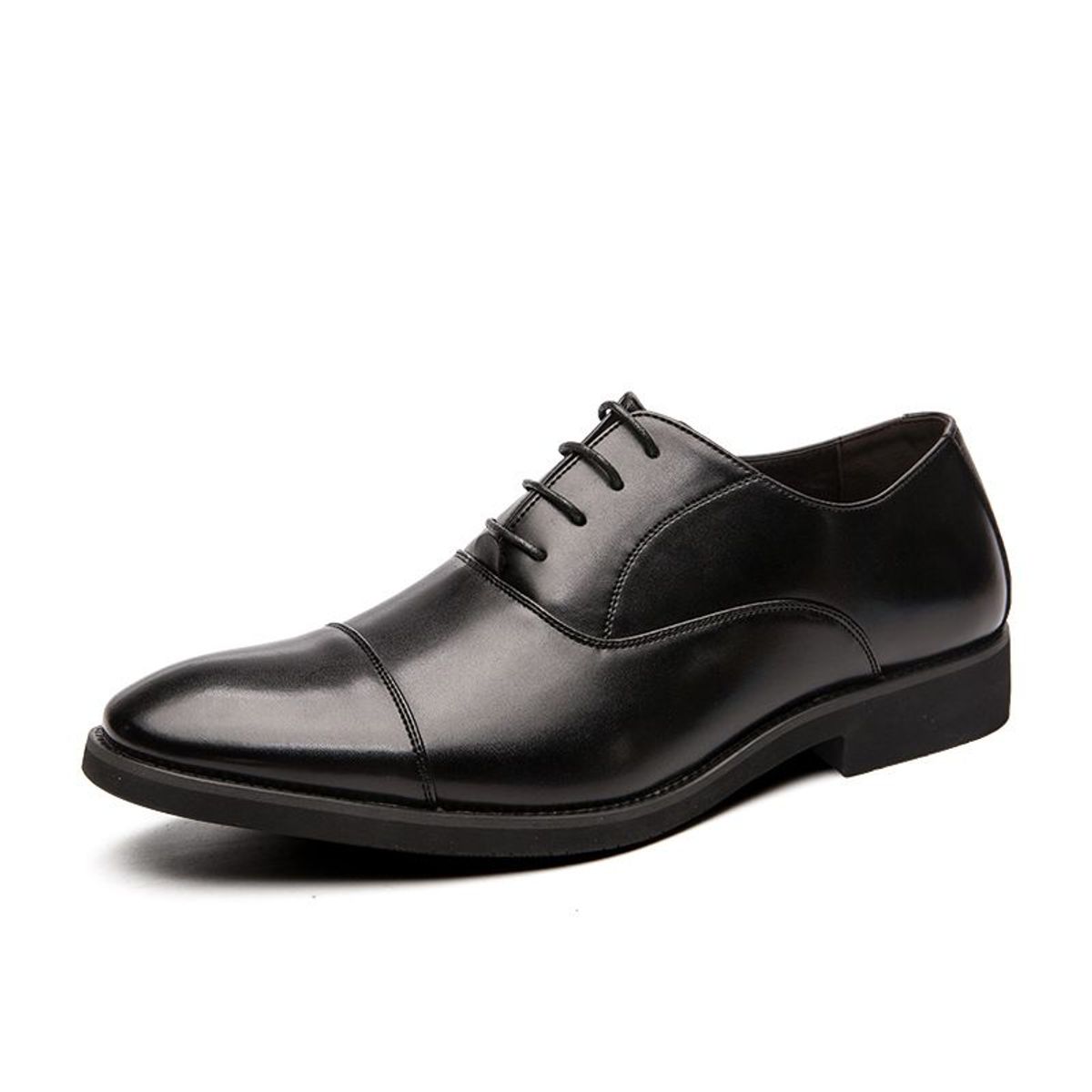 VATYERTY - Zapatos formales en punta de cuero PU para hombre