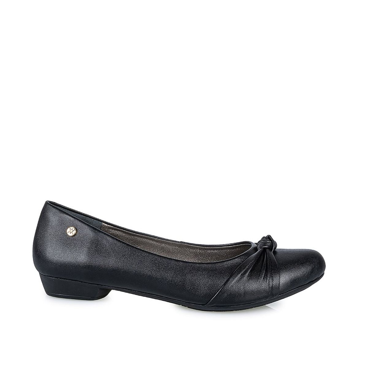 VIALE - Zapato Ballerina Casual ECO-2410 Negro Viale Cuero