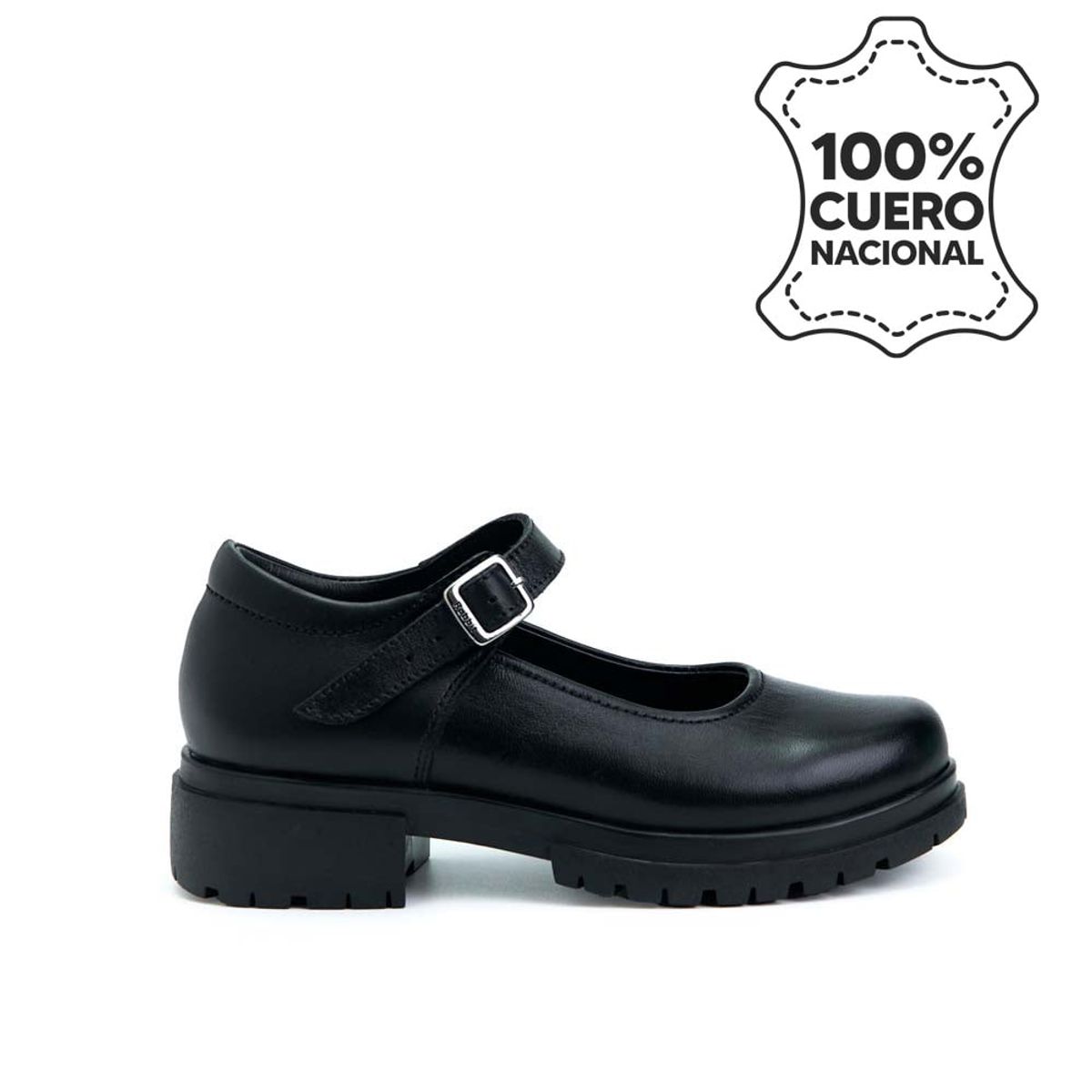 RABBIT - Zapato Escolar Ballerina Casual MANA-062 Negro Rabbit Cuero