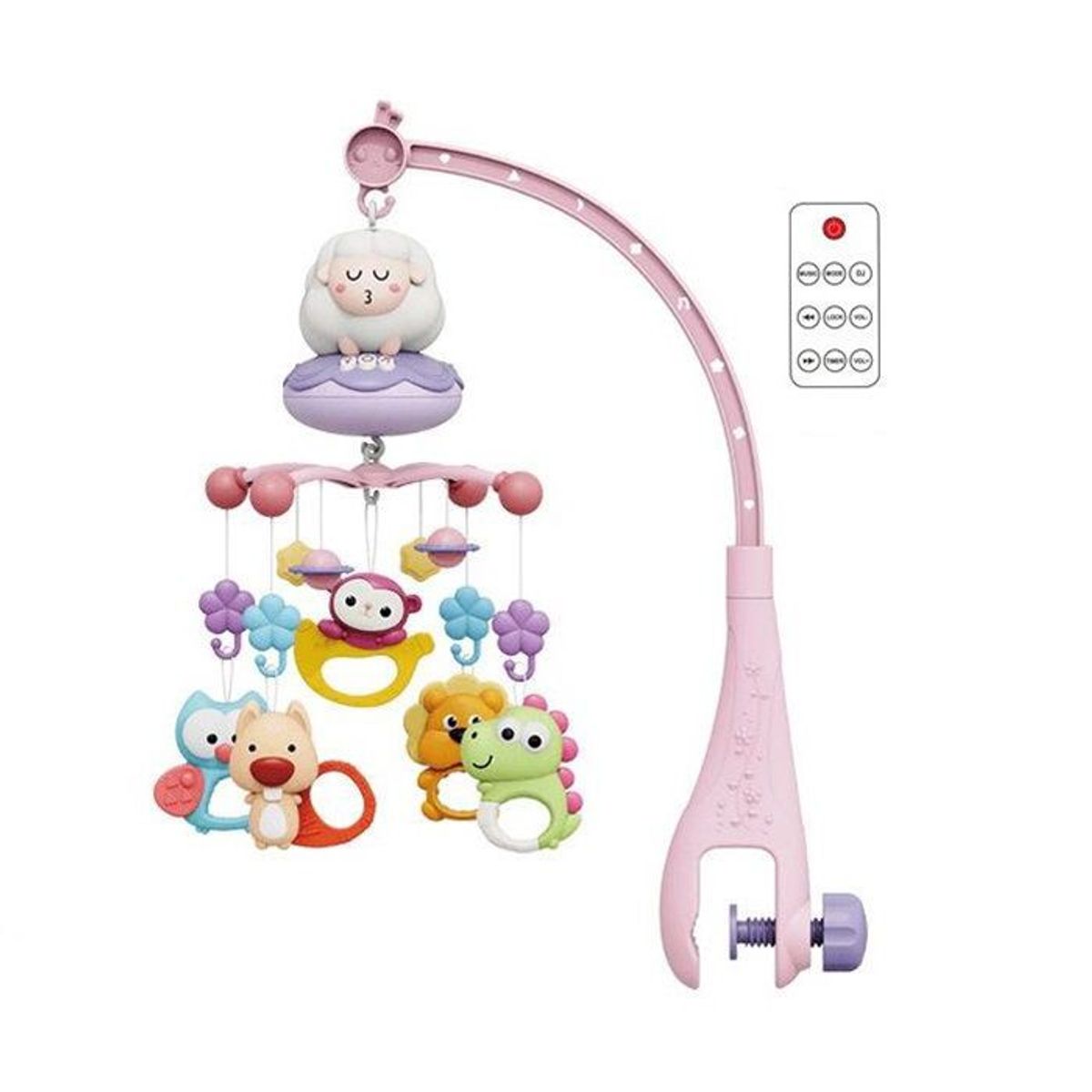 GENERICO - Móvil Giratorio Musical Para Cuna Con Control para Bebé