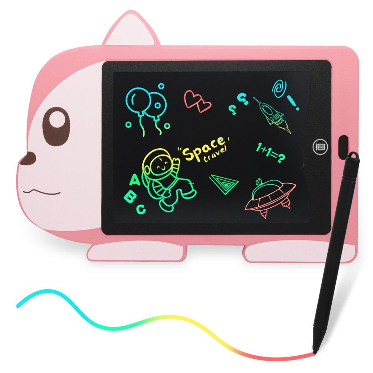 KELLER - Tablet Pizarra LCD Trazo de Colores Niños DiseñoPerro RS HD2