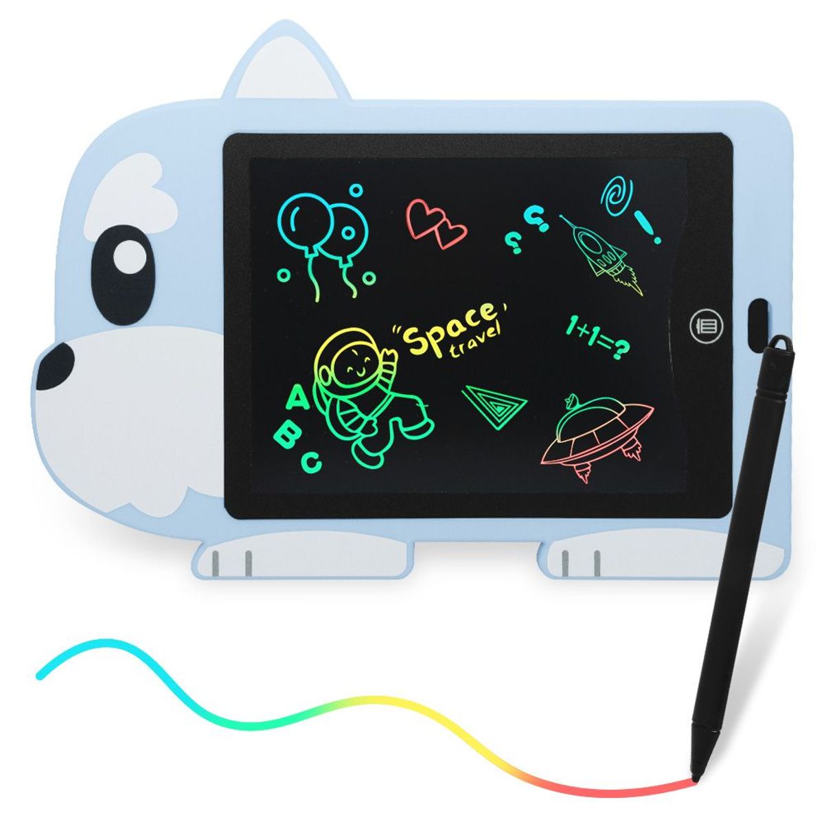 KELLER - Tablet Pizarra LCD Trazo de Colores Niños DiseñoPerro CL HD2