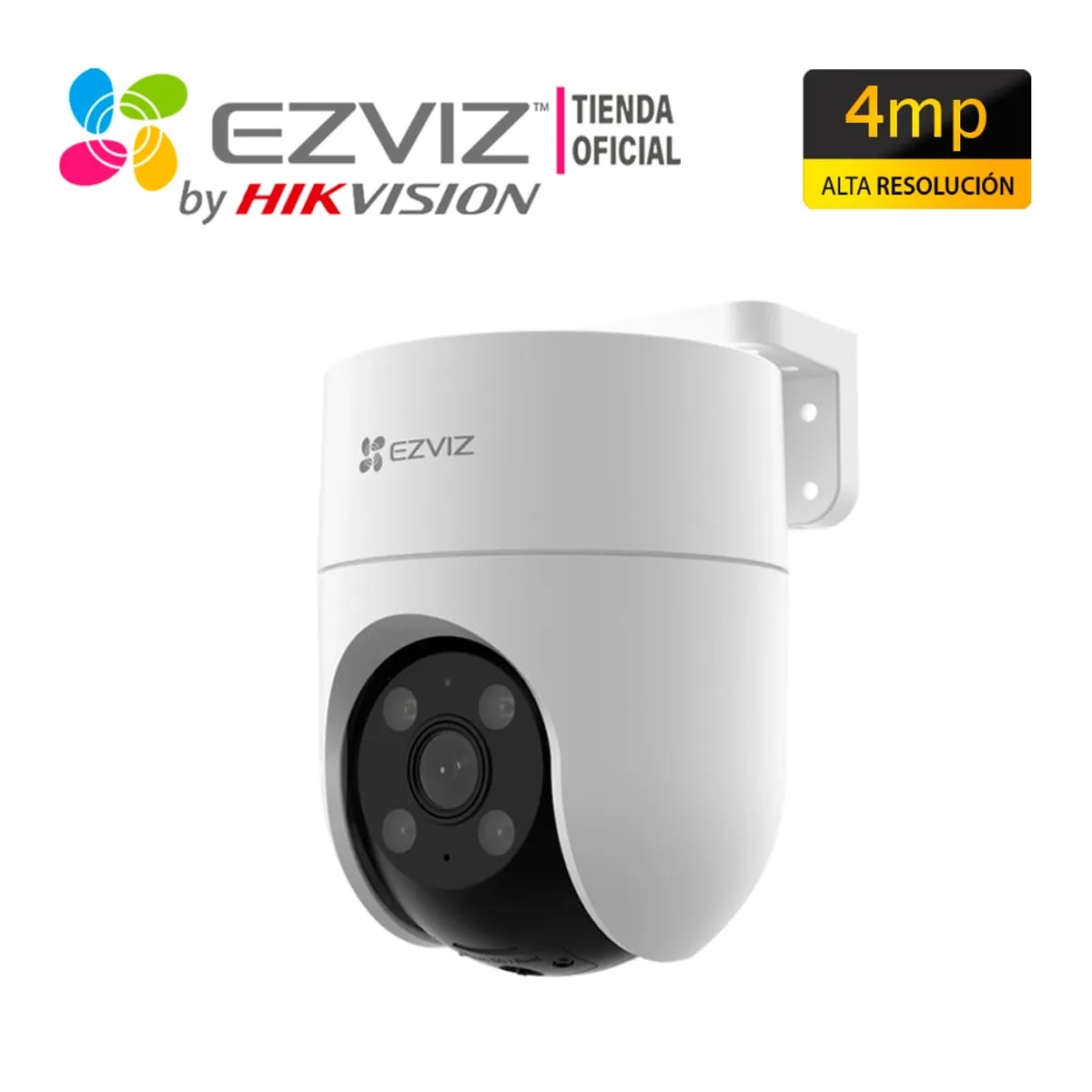 EZVIZ - Cámara IP Exterior H8C 4MP 2K Ezviz Giro 360° Tecnología IA