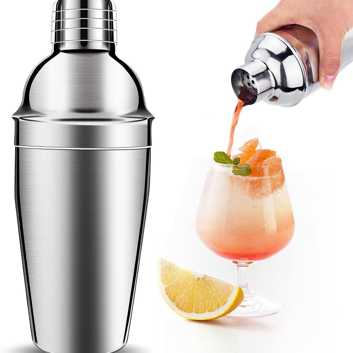 GENERICO - Coctelera deluxe de acero inoxidable