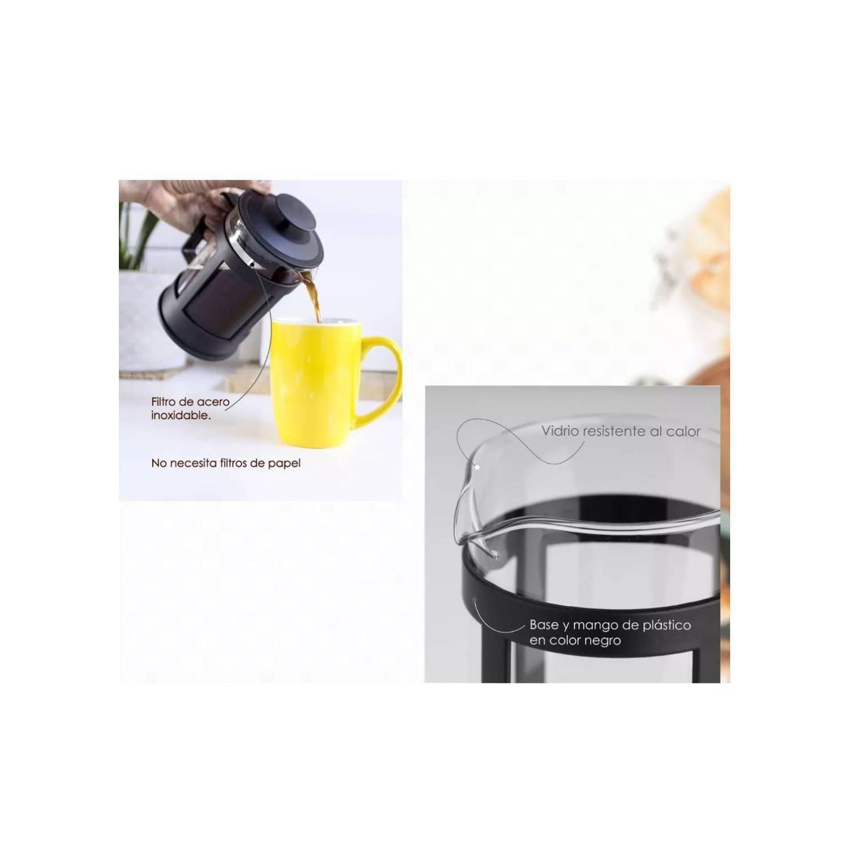 GENERICO - Cafetera Prensa Francesa 600ml