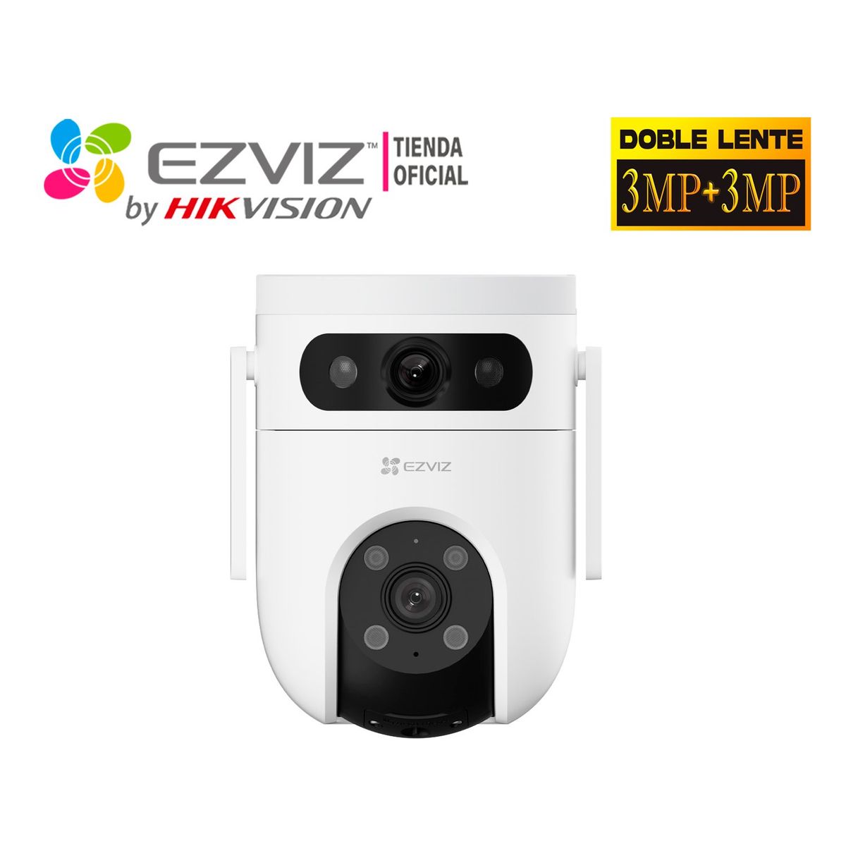 EZVIZ - Cámara IP H9C 3MP + 3MP Ezviz Lente Dual Exterior Giratoria 360°