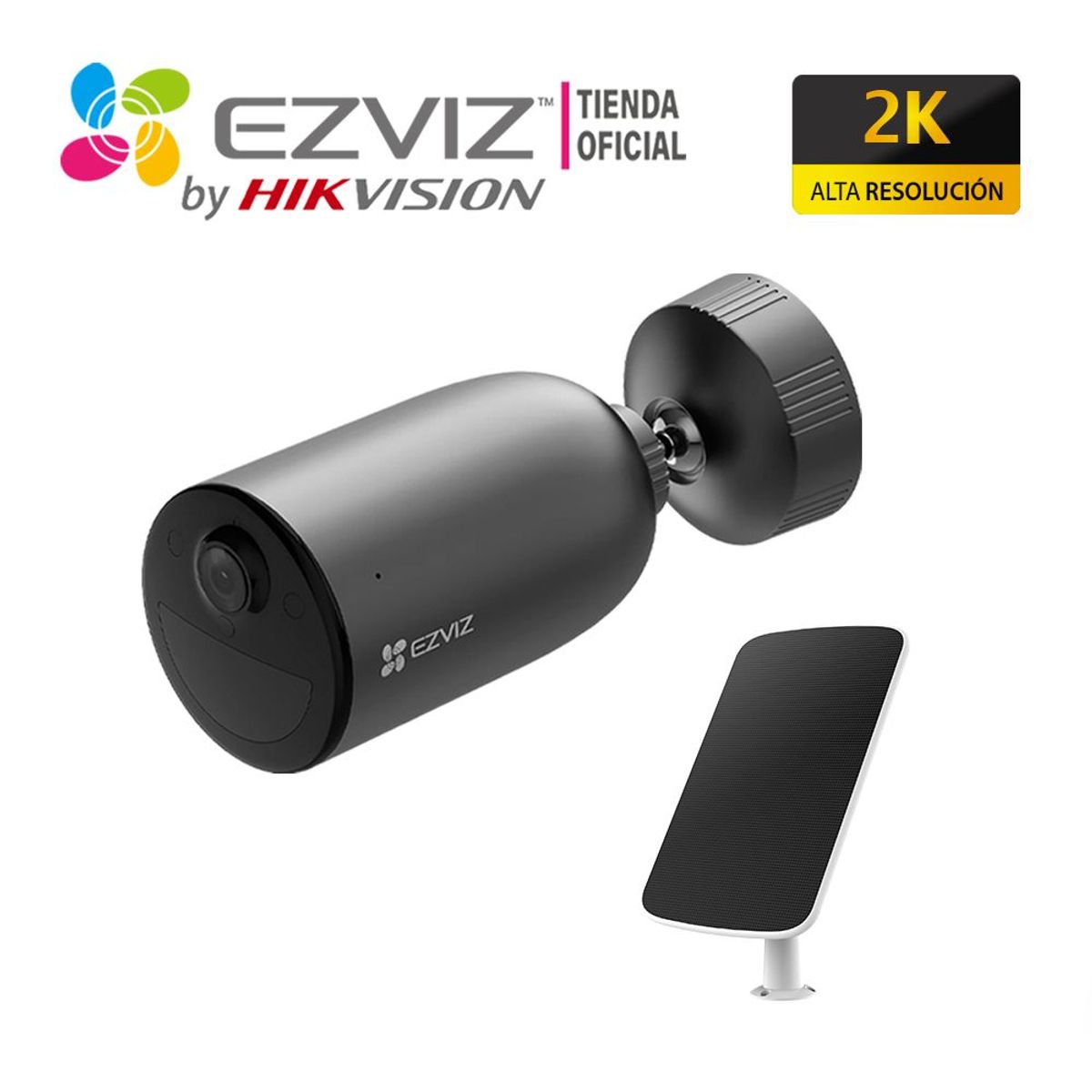 EZVIZ - Cámara Seguridad IP EB3 2K 3mp Ezviz Exterior con Panel Solar