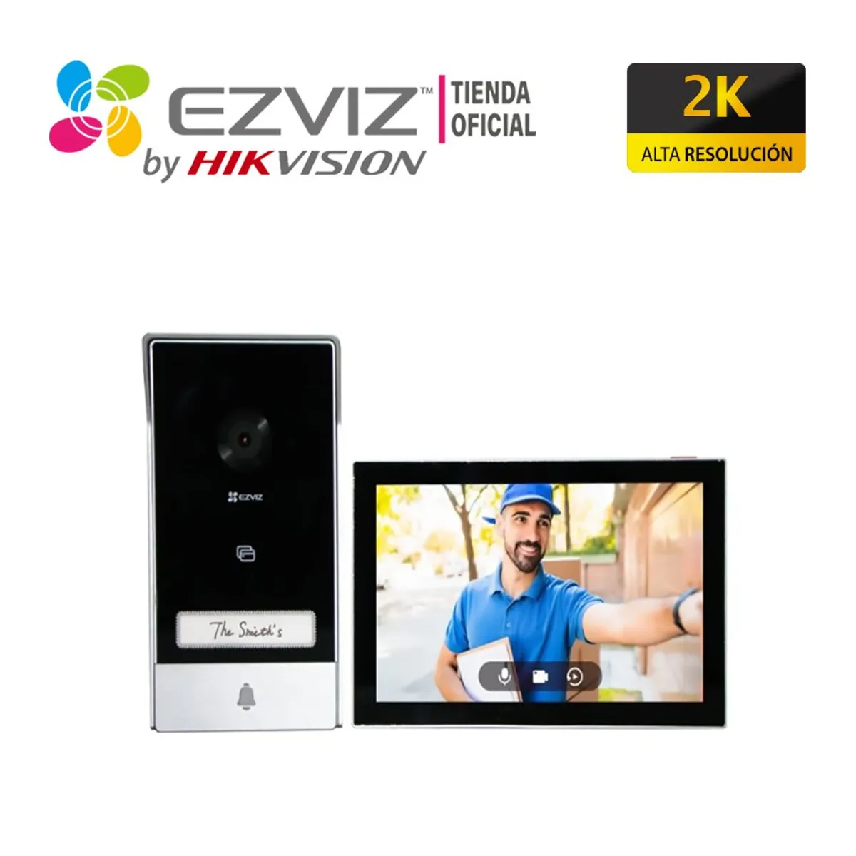 EZVIZ - Videoportero Inteligente HP7 2K Ezviz Exterior LCD 7