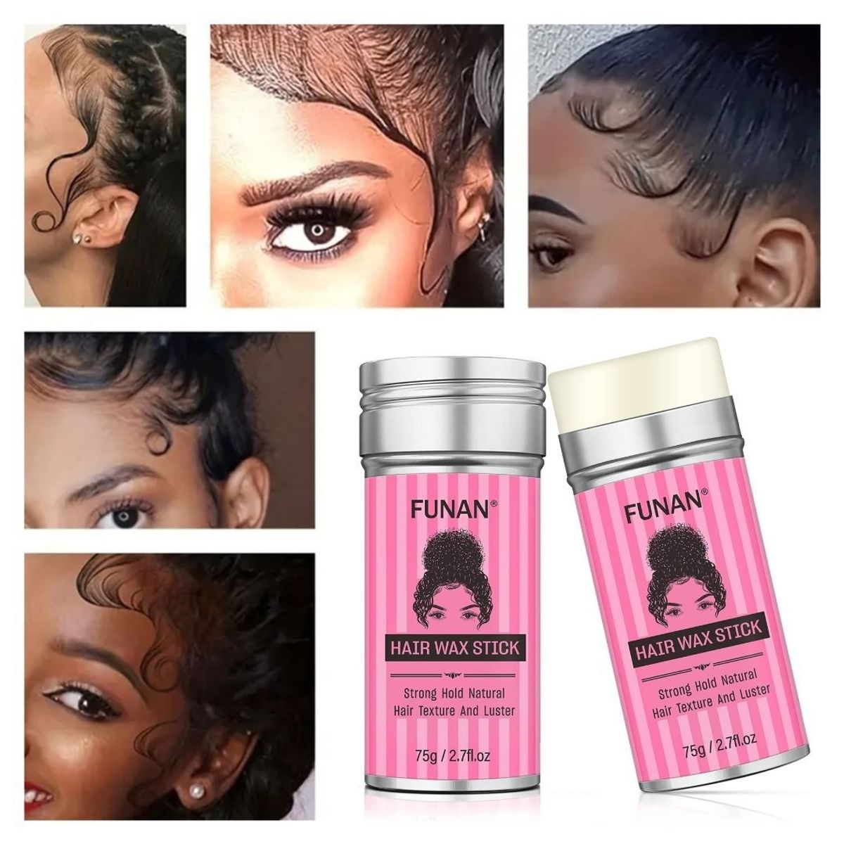 GENERICO - Barra de Cera Anti Frizz y Encrespamiento para Peinados Cabello Unisex