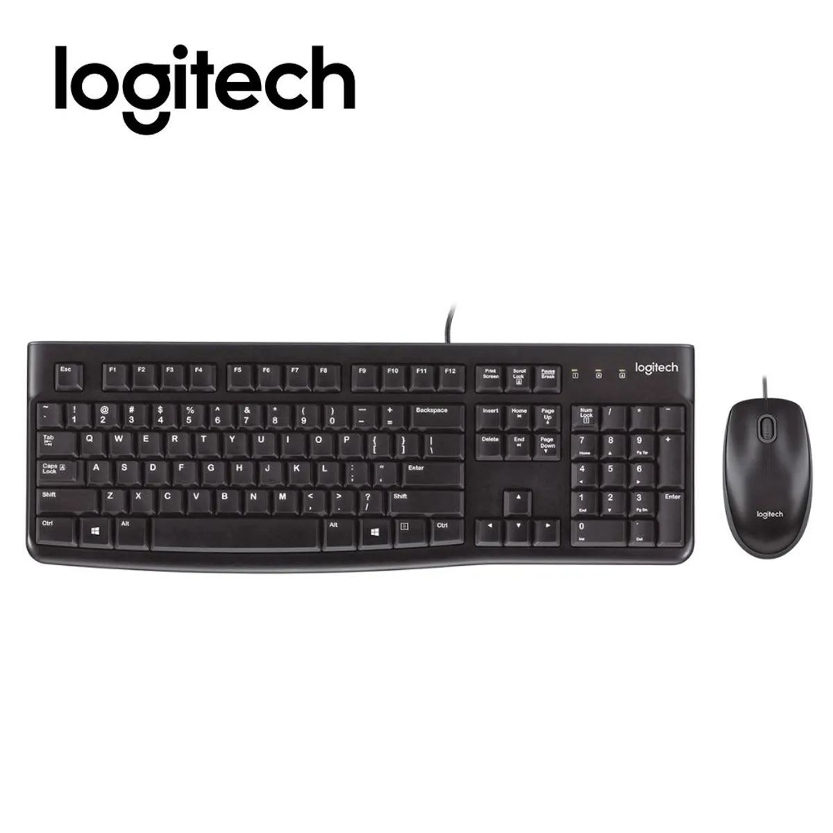 LOGITECH - Kit Logitech MK120 Teclado y Mouse USB Negro