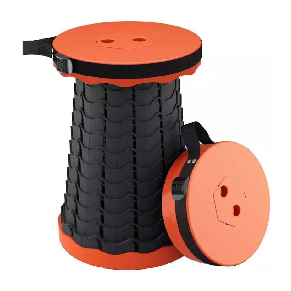 GENERICO - Banco Taburete Plegable Portátil - NARANJA