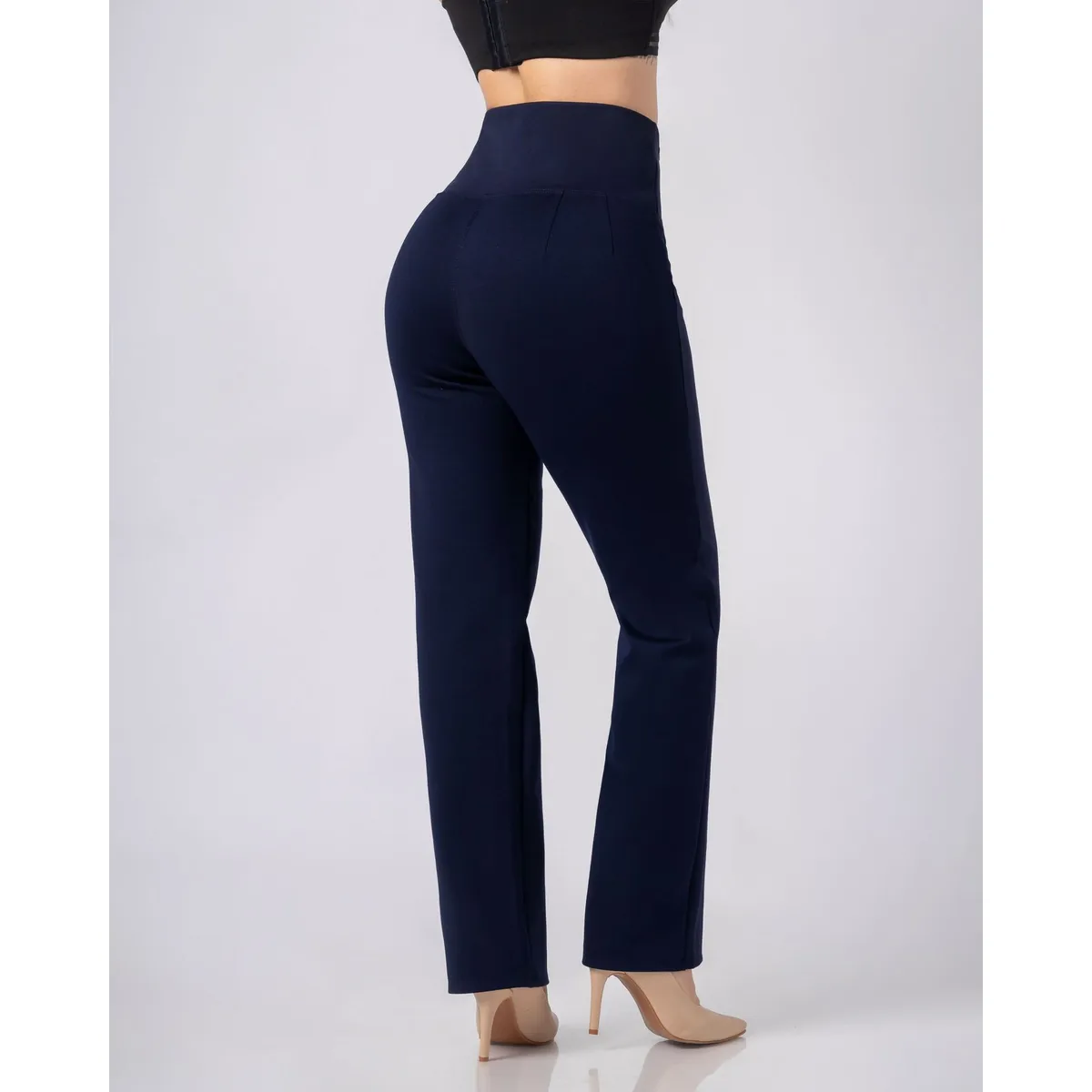 ALYNN - Pantalón fajero ejecutivo Azul marino