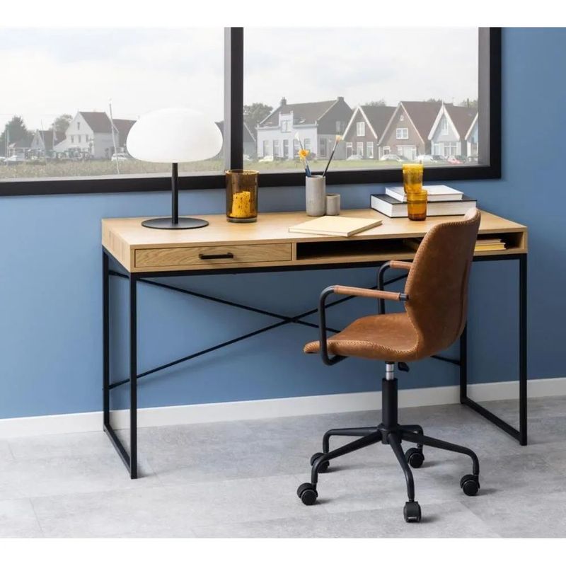 TU MESITA - ESCRITORIO INDUSTRIAL DIBU COLOR DUNANEGRO TU MESITA 1 cajón